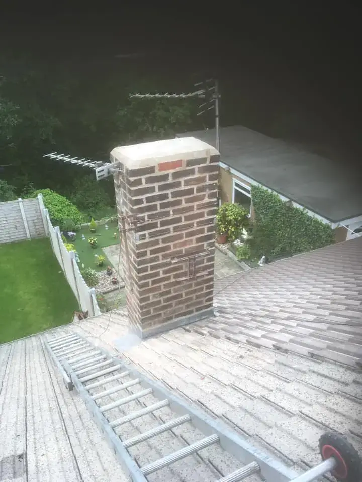 After: Repaired and clean roof by local roofers
